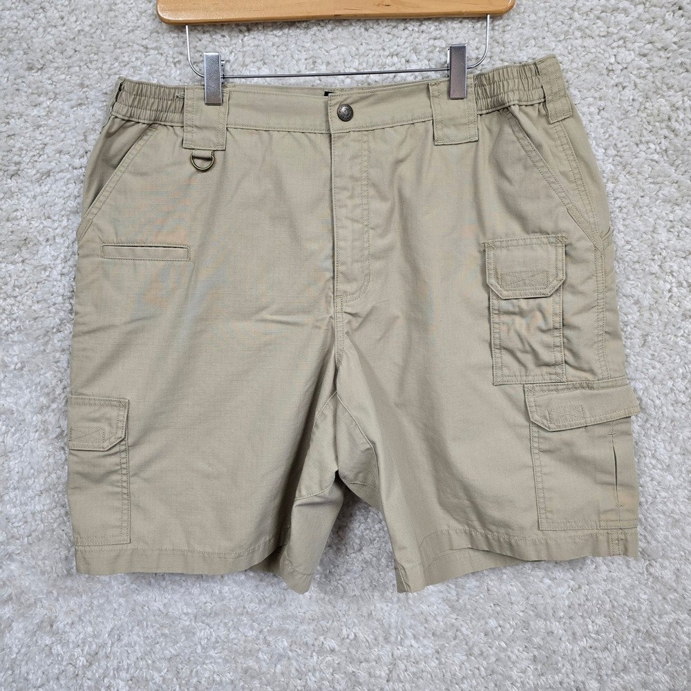 5.11 Tactical Series Cargo‎ Shorts Mens 38 Khaki Ripstop Multi-Pocket Gorpcore